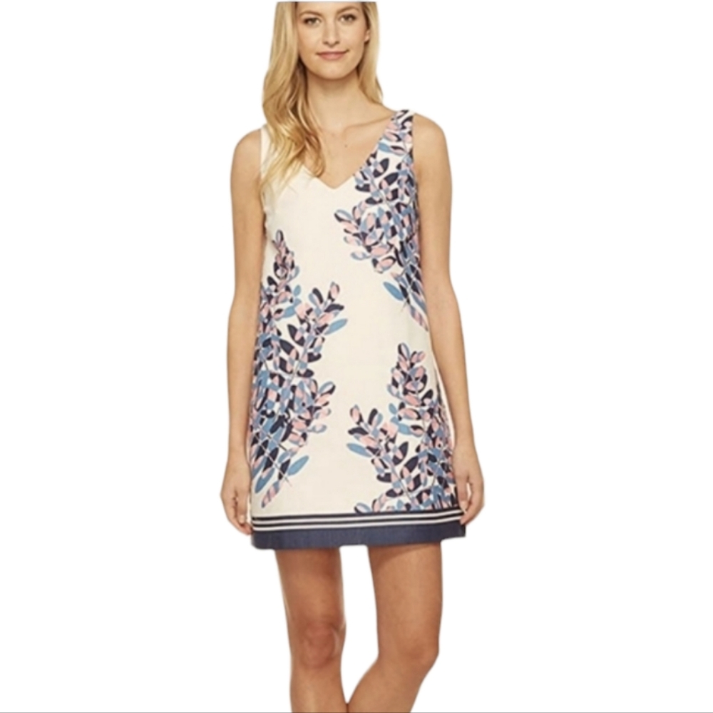 Taylor Pink Floral A Line Summer Dress size 6